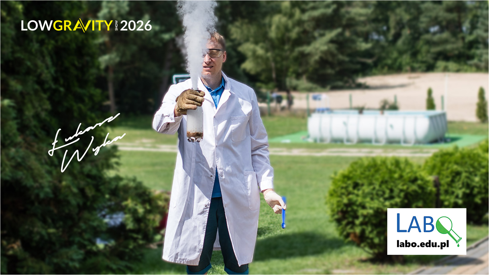 Łukasz Wyka - eksperymenty fizyczne i chemiczne na Low Gravity Show 2026